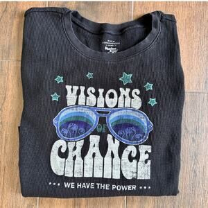 Anthropologie Sharlene Perkins Visions Of Change graphic thermal black Medium